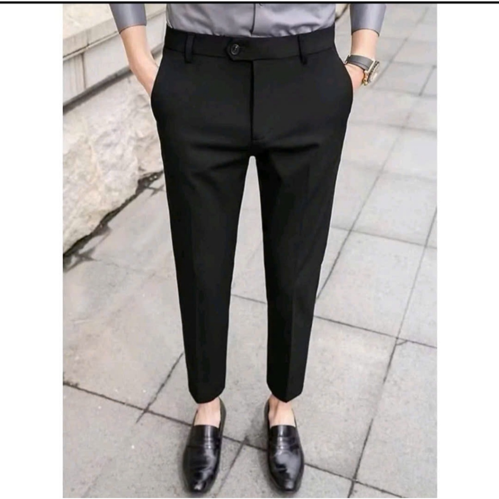 Quần Âu Nam,AMANLAB Điều Chỉnh Độ Rộng Vòng Eo Form Dáng Baggy Phong Cách Hàn Quốc Vải Co Giãn - AMA