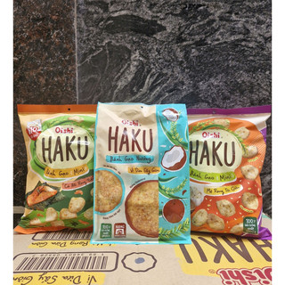  Bánh Gạo Nướng Vị Dừa Sấy Giòn Mè Rang Dừa  HaKu Oishi Túi 138g  16 cái  