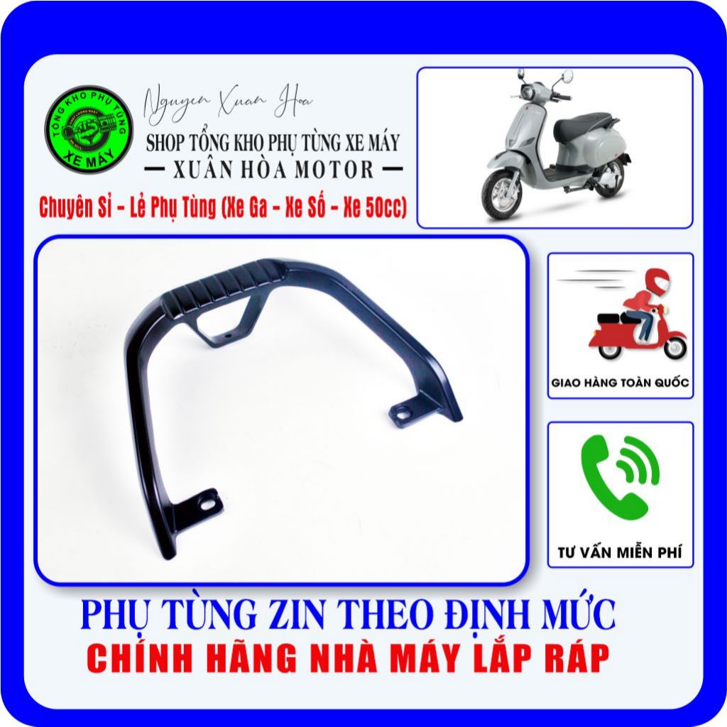 Tay dắt sau Vespa Espero Classic Ultra/ Espero Diamond Ultra (Chất liệu thép cao cấp, sơn ED, chính 
