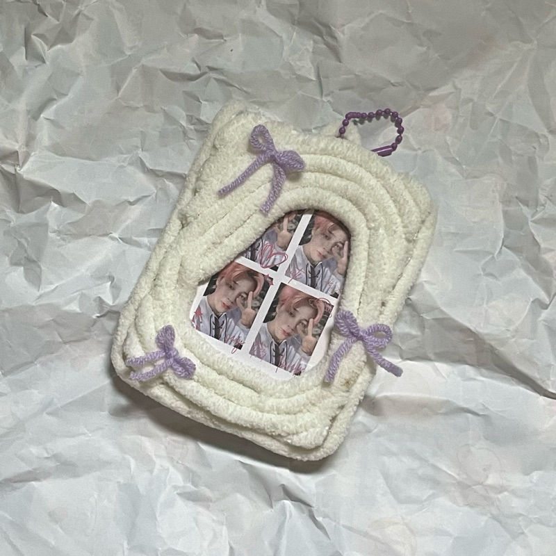 Card Holder Len Đựng Card Handmade Phối Nơ Balletcore