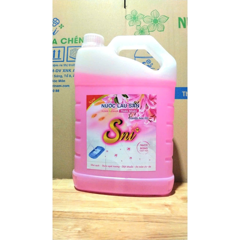 NƯỚC LAU SÀN SNI PLUS 3.8KG - SẠCH BÓNG, THƠM NGÁT, DIỆT KHUẨN, AN TOAN DA TAY