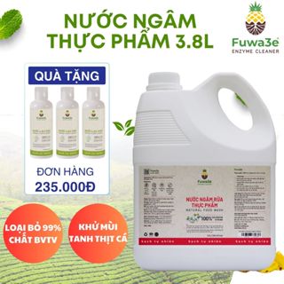  Nước ngâm rửa thực phẩm Fuwa3e làm sạch thực phẩm khử mùi thuốc sâu chất bẩn 3.8L 