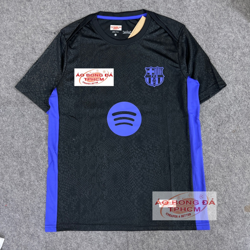 [bản FAN] form Rộng BARCA 2025 Áo lẻ hoặc Cả bộ | Barca đen tímFAN