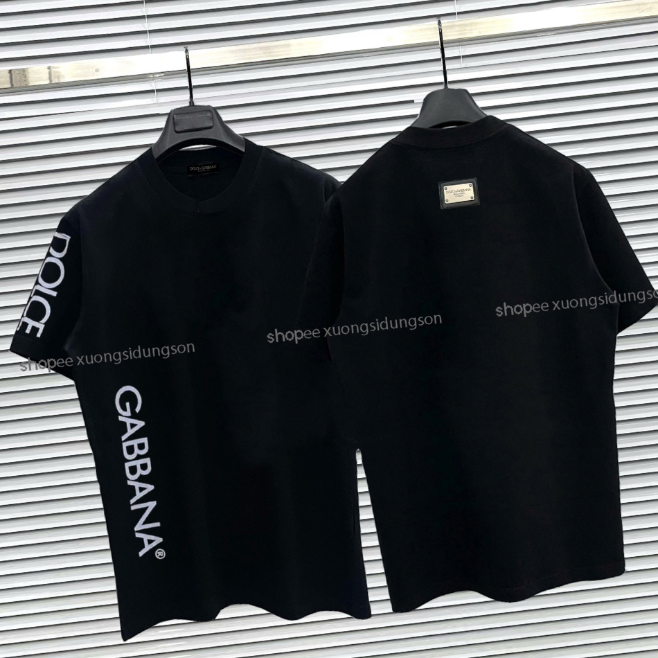 Áo phông chữ DOL.CE Gabbana tay sườn nam nữ ,áo thun chữ Gabbana tay sườn cổ tròn cộc tay hàng chuẩn