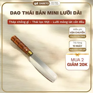 Dao thái thịt rau bản mini  lưỡi dài  12cm DABETO - Nhỏ gọn  không gian bếp