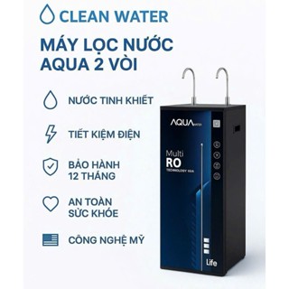 Máy Lọc Nước RO AQUA Có Vỏ Tủ 2 Vòi 4-11 Cấp Lọc (Nước uống và nấu ăn - không có chức năng làm nóng lạnh)
