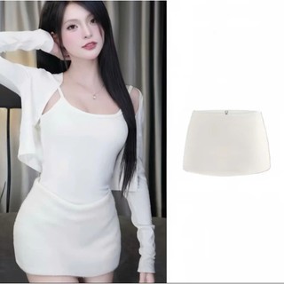 Chân Váy Ngắn Chữ A Len lông Thỏ MiniSkirt  Basic,Chân Váy Cạp Trễ Y2K Cá Tính HOTTREND 2025 Có Quần Bảo Hộ - TT81