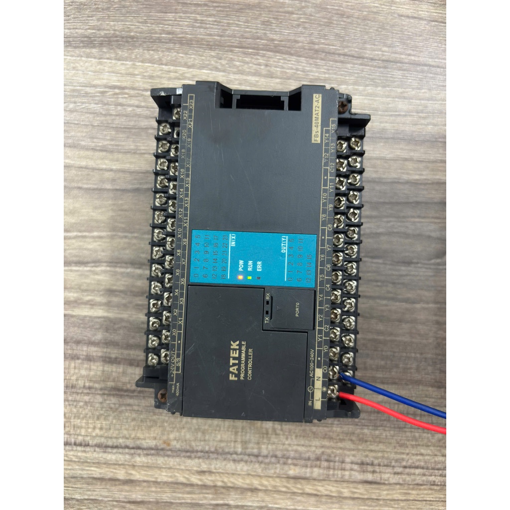 PLC  FATEK  FBS-40MAT2-AC  ngõ ra TRANSISTOR  40I/O tháo máy