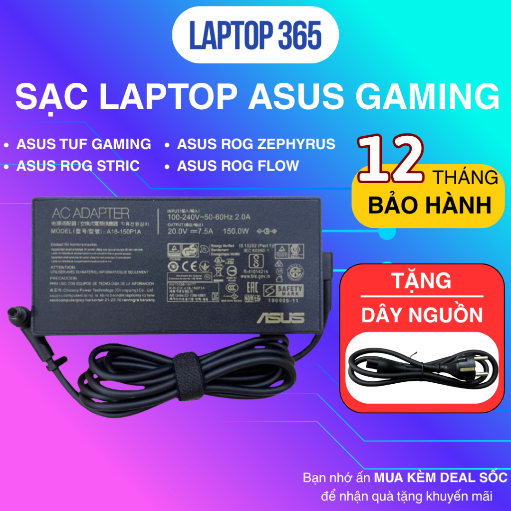 cho SẠC ASUS TUF GAMING /SẠC ASUS ROG Zephyrus /SẠC ASUS ROG Strix /SẠC ASUS…
