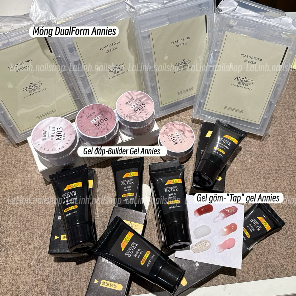 [TỔNG HỢP DUALFORM ANNIES] Gel Đắp Buiider Gel Gôm Móng Dualform Annies laLinh