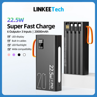  Sạc dự phòng có màn led hiển thị pin 20000mAh 30000mAh có cáp sạc kèm theo sạc nhanh 22.5W - Hàng Chính Hãng 