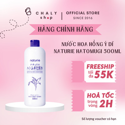 Nước cân bằng Naturie Hatomugi Skin Conditioner 500ml Nhật Bản