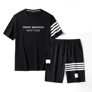 Set bộ thời trang nam phối sọc THOW cá tính K1