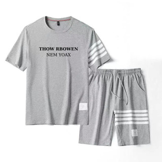 Set bộ thời trang nam phối sọc THOW cá tính K1