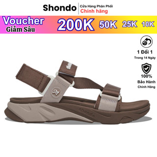  Sandal Nam Nữ SHONDO F8M Ver 2  Unisex  - Đế Êm Nhẹ Chống Trượt Quai Dù Bền Bỉ Xăng Đan Vải Dù Quai Chéo Đế Bằng 