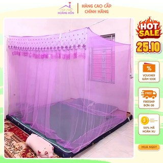  Mùng ngủ chống muỗi - Màn dây tuyn vải đẹp có ren thái lạnh - Màn Hoàng Hôn Store 
