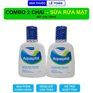  Sữa rửa mặt Aquaphil DHG combo 2 chai giúp làm sạch mềm mại không gây kích ứng da - mỗi chai 125ml 
