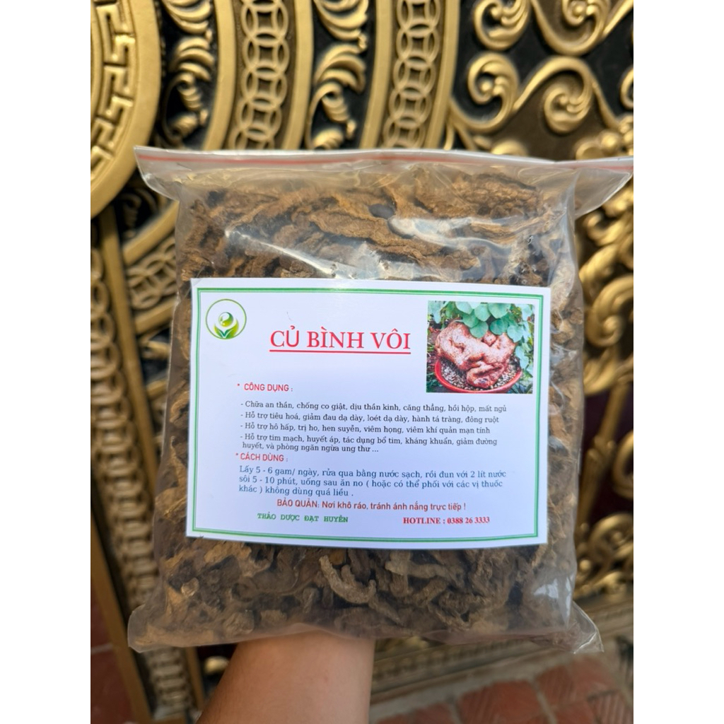 1kg Củ Bình Vôi [ Ngải Tượng ] sấy khô sạch, LOẠI 1
