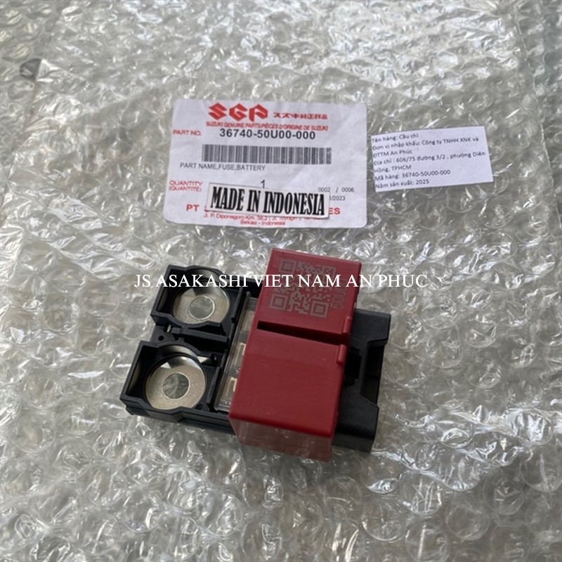 Cầu chì Suzuki New Ertiga, Grand Vitara, New XL7 Hybrid chính hãng #Suzuki: 36740-50U00-000