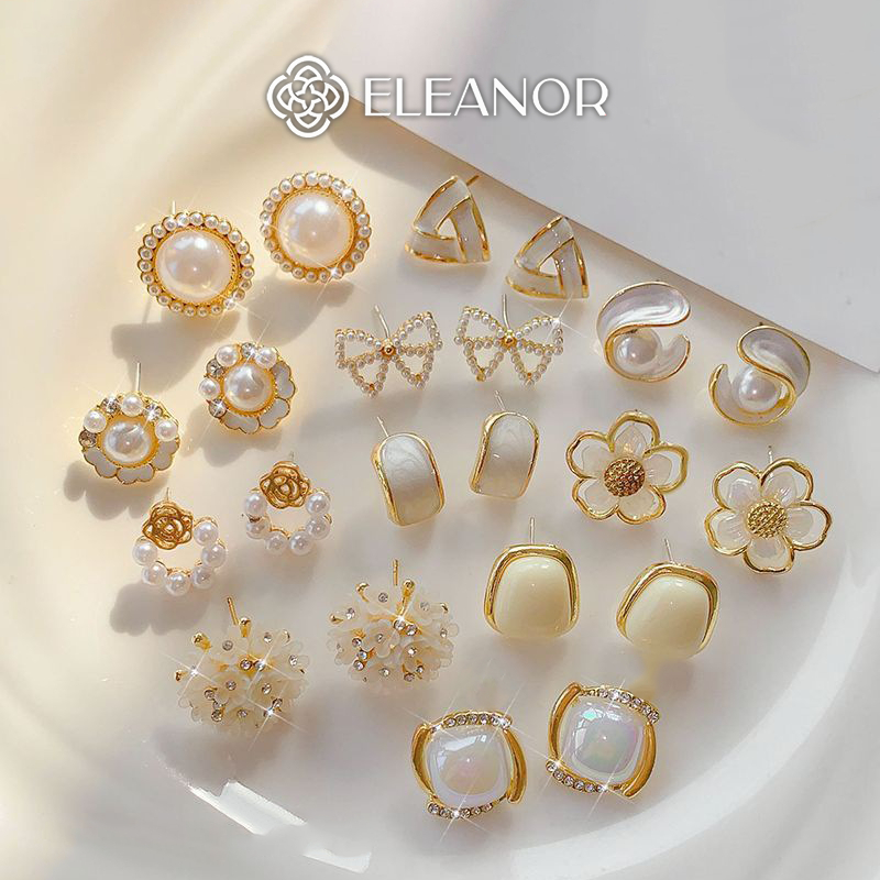 Bông tai nữ chuôi bạc 925 Eleanor Accessories đa dạng kiểu dáng phụ kiện trang sức khuyên tai 3660