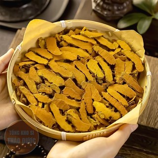 Nghệ vàng khô 100g, nghệ khô thái phiến, khương hoàng, uất kim, dùng pha uống, nấu ăn