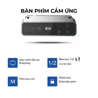 Bàn Nâng Hạ 2 động cơ điện ERGGOLIFE ET223BZ (Flexispot E7BZ) cao cấp - Ergolife
