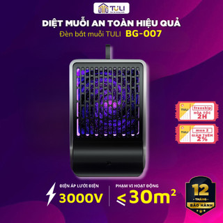  Đèn Bắt Muỗi TULI BG-007 Lưới Điện 3000V Thu Hút Diệt Muỗi Côn Trùng Không Mùi Không Độc Hại 