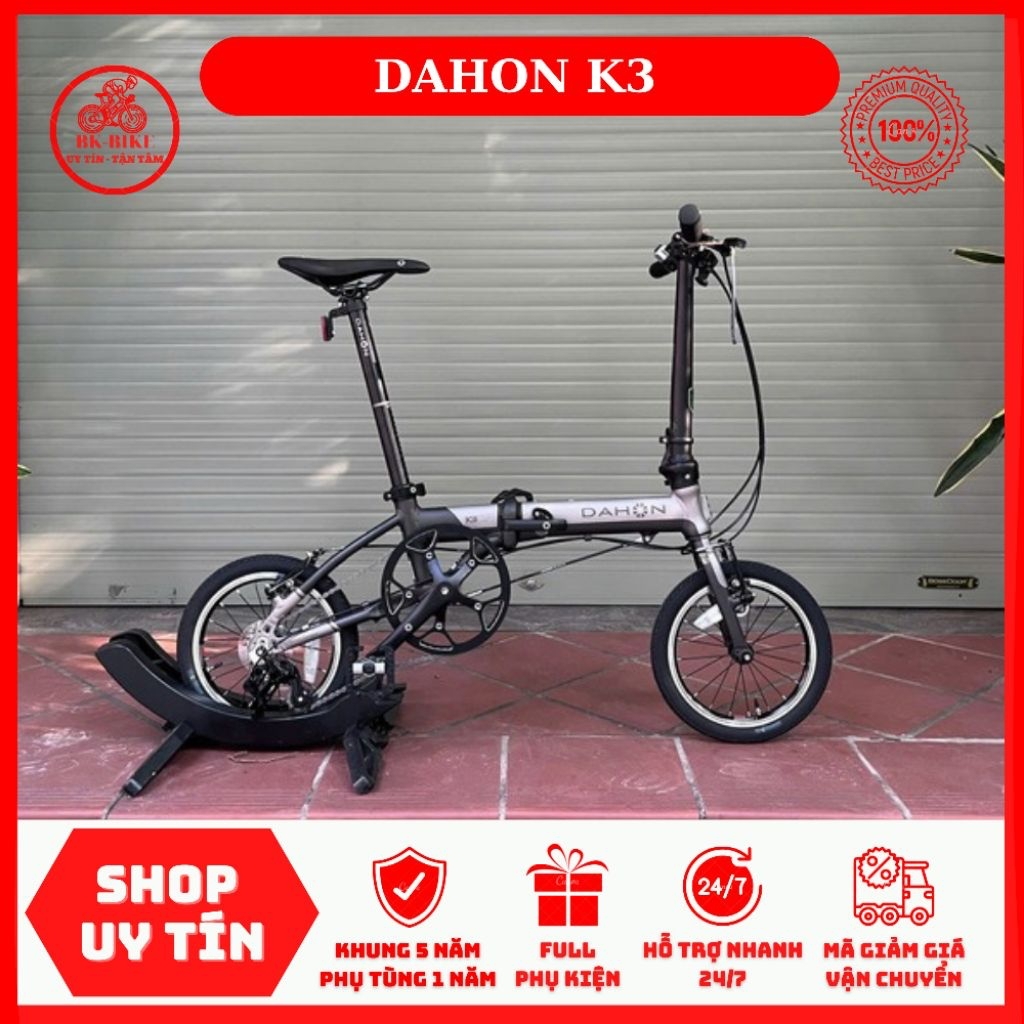 Xe Đạp Gấp DAHON K3 •Inbox Shop để nhận thêm Ưu Đãi 🎁