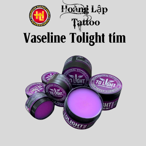 🏷️ Vaseline tattoo Dưỡng Tolight Tím chính hãng – Thay thế Vaseline truyền thống – Hỗ trợ lau mực hi