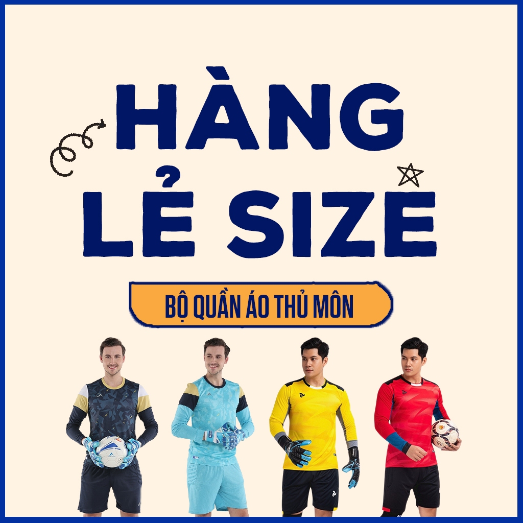 [LẺ SIZE] Bộ Quần Áo Thủ Môn Có Đệm Tay Chân Oulet, Sale Off