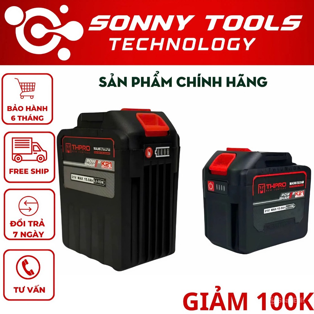 Pin 20 Cell - 30 Cell THPRO, Dòng xả cao - Chống Ngắt Tải, Chân Pin Phổ Thông 4cm, Thích Hợp Cho Anh