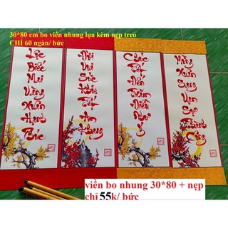 liểng trang trí tết  giá tốt (Biểu lụa các loại)