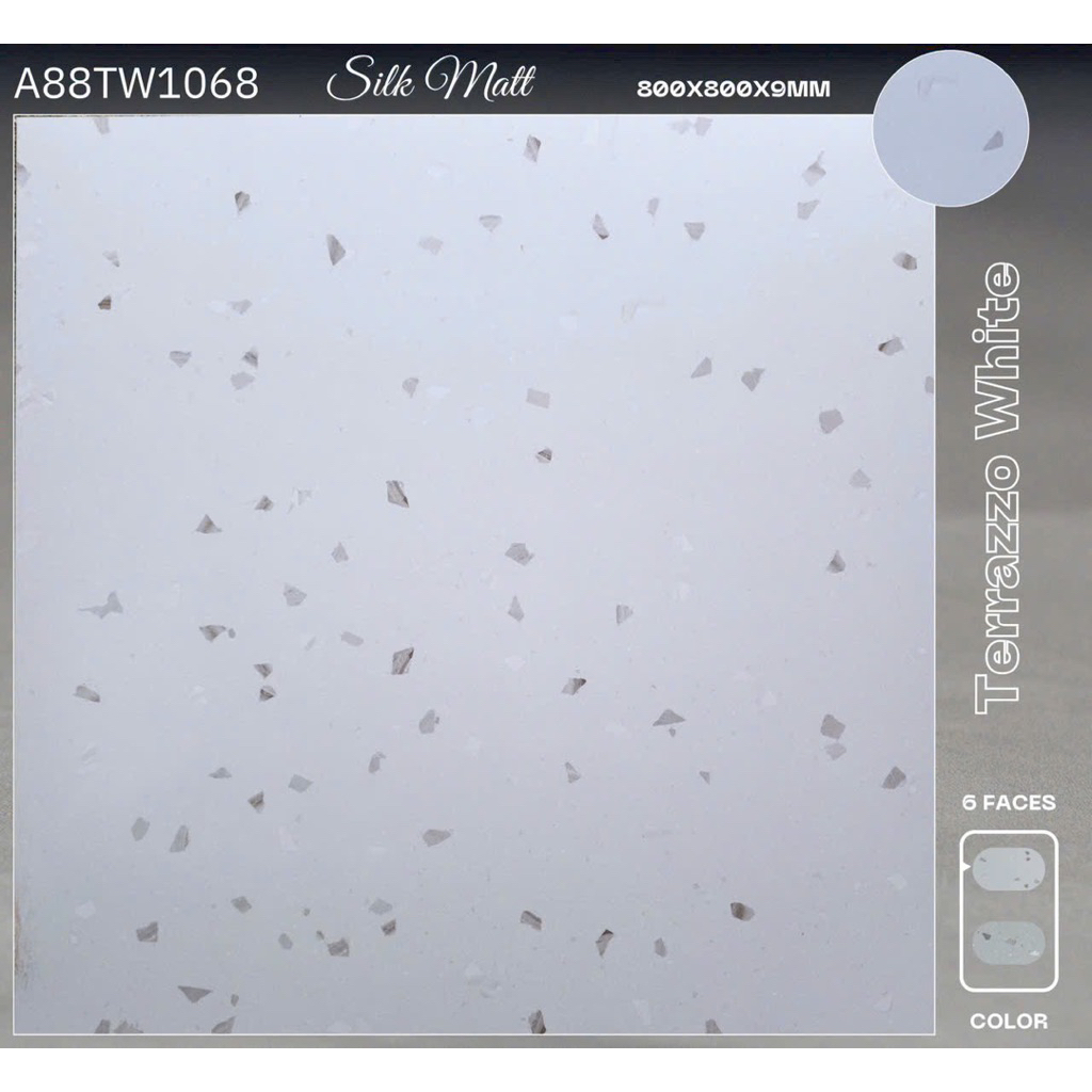 Combo 20m gạch lát nền terrazzo 80x80 bề mặt mờ mịn