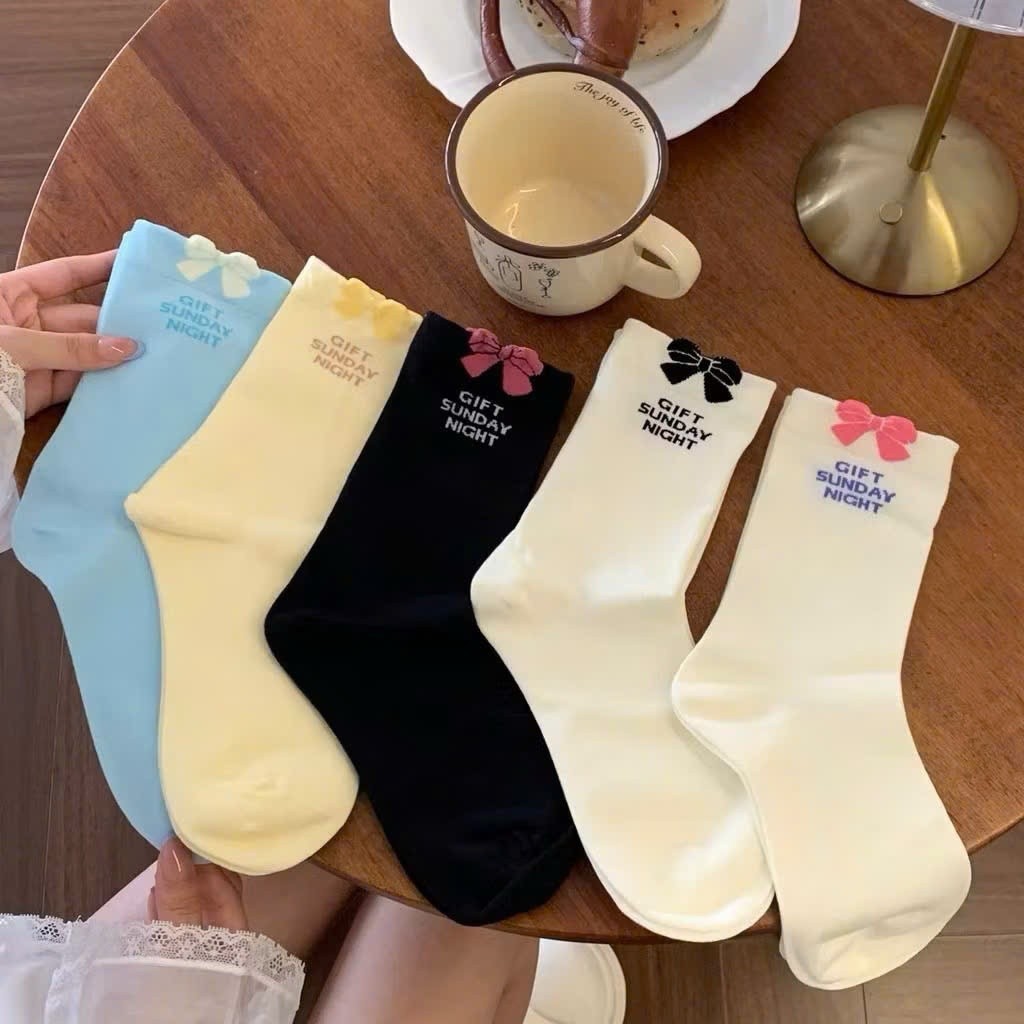 Set 10 đôi tất lười nữ | Nano bạc khử mùi, in hình ngộ nghĩnh - Vớ cổ ngắn cotton bamboo thoáng khí