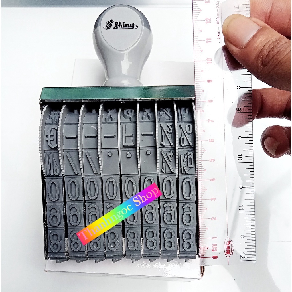 Dấu đóng 8 số cao 11mm Shiny N08