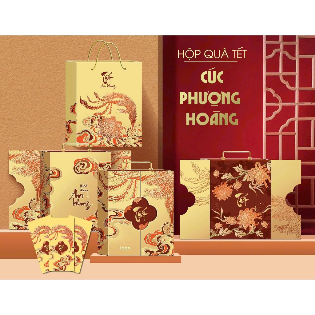 [Mới] Bộ Vỏ Hộp Quà Tết 2026 – Sang Trọng, Đẳng Cấp, Tinh Tế