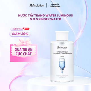   KOL   850ml  Nước Tẩy Trang JMSolution SOS Ringer Cleansing Water Black Giúp Làm Sạch Sâu Dịu Nhẹ Hỗ Trợ Cấp Ẩm 850ml 