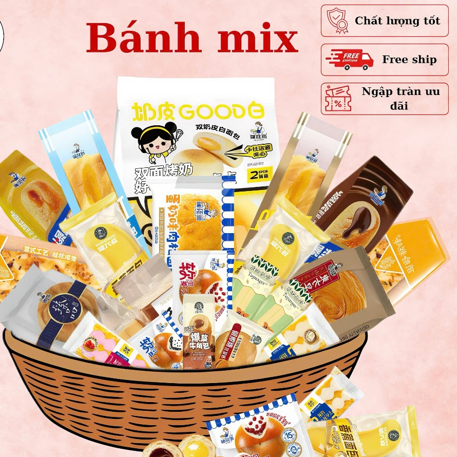  Bánh mix đài loan Ăn vặt mix food snack ,hình ảnh chỉ mang tính chất minh họa! giá rẻ nhất ! 