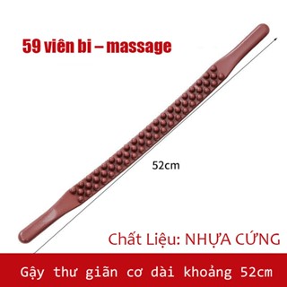 Gậy Massage Cổ Vai Gáy 59 Bi Tròn, Đả Thông Kinh Lạc, Massage Bụng Lưng tiện lợi