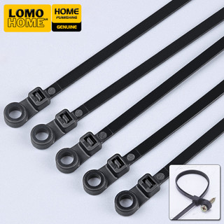  Set 100 Dây thít nhựa LOMO có lỗ cố định đầu vít chắc chắn siêu bền | Kích thước 4x150 5x200 mm 