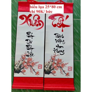 liểng trang trí tết  giá tốt (Biểu lụa các loại)