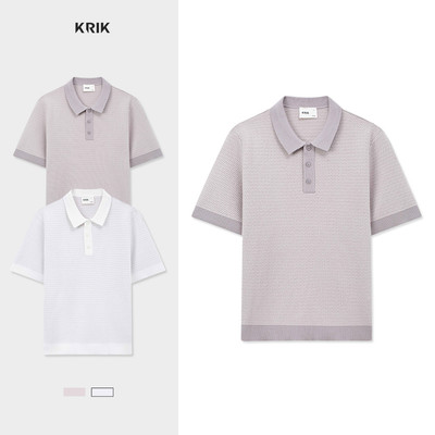 Áo Polo Len Nam KRIK Form Regular  Chất Liệu Cao Cấp Phối Màu Ẩn Sang Trọng Lịch Lãm PL2235