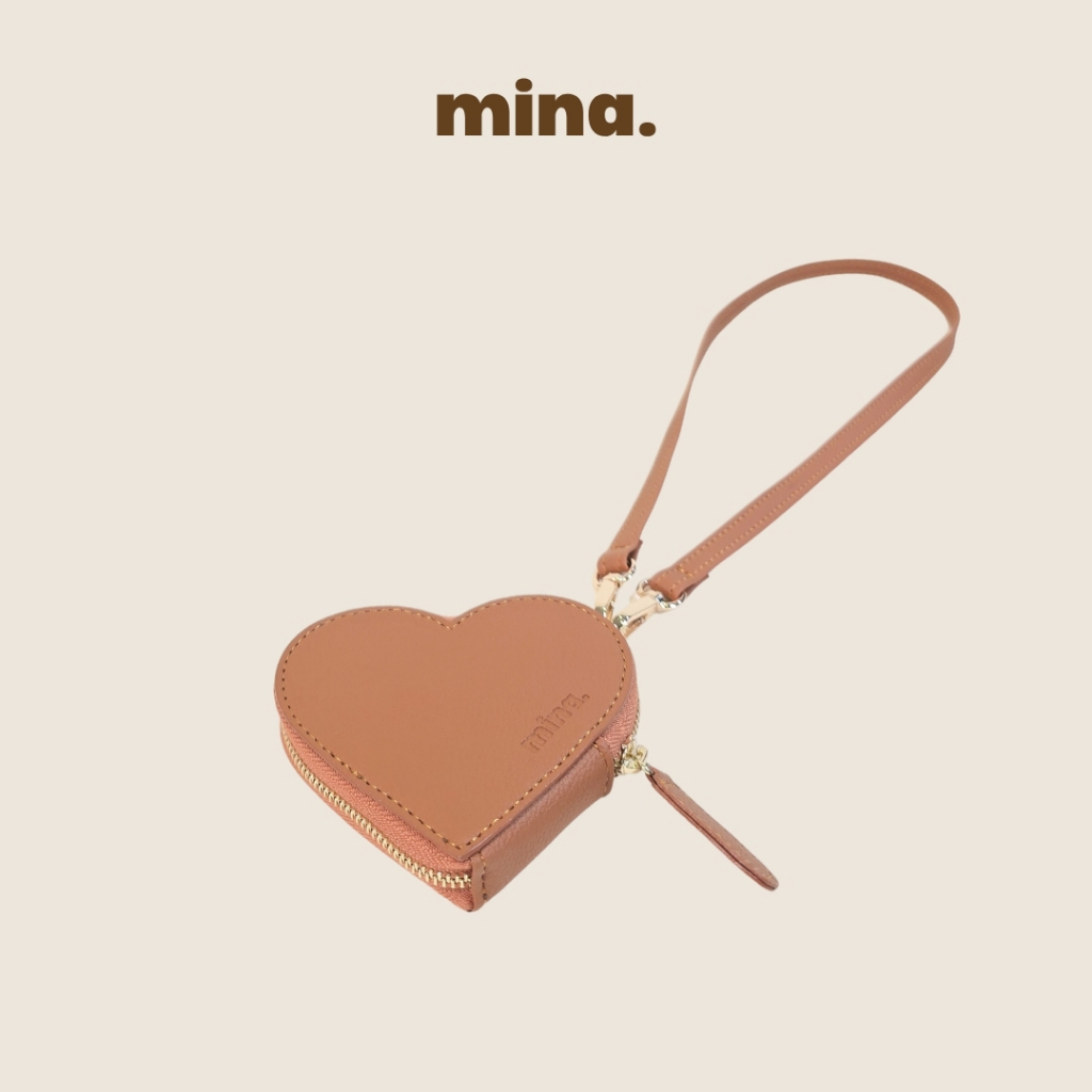 Mina. Lovely Charm - Phụ kiện túi xách - Brown - Size S