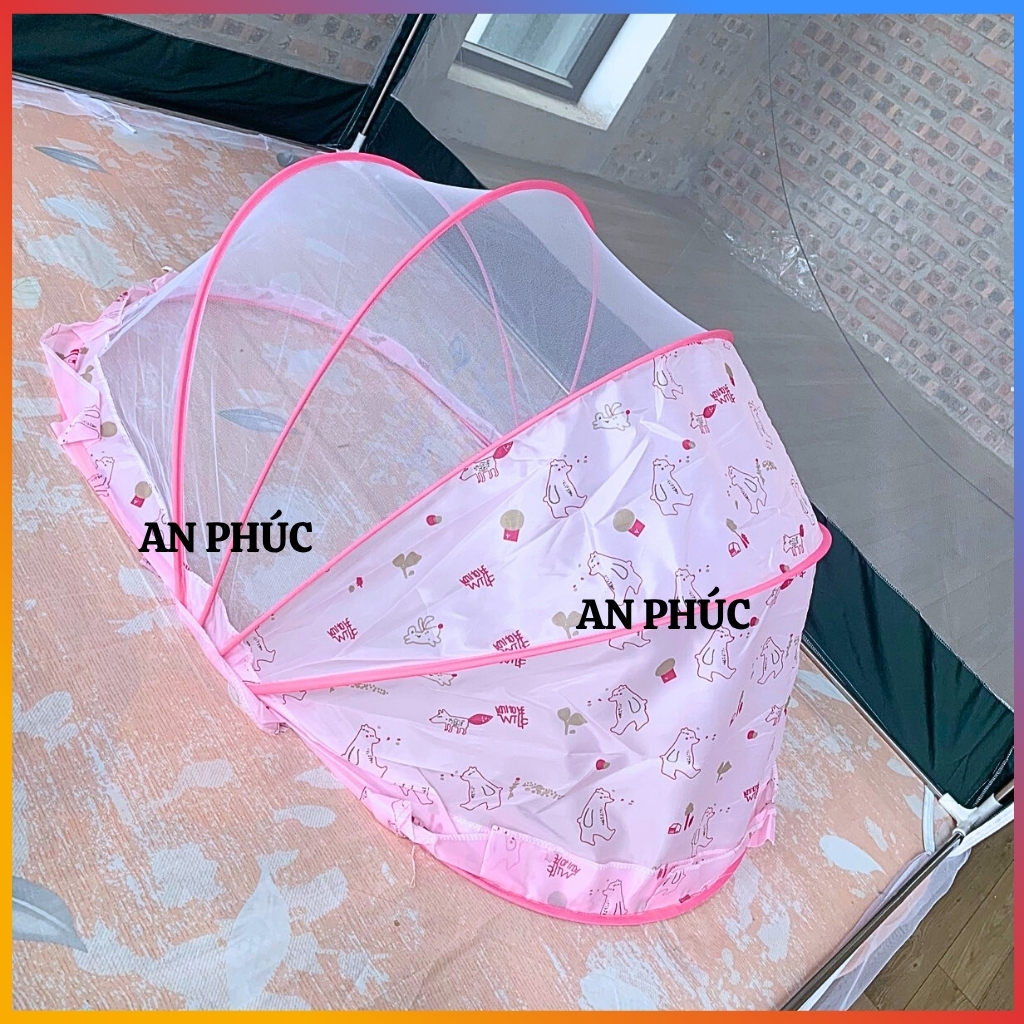 Màn chụp cho bé sơ sinh, mùng tự bung gấp gọn, màn ngủ chống muỗi có khung cỡ lớn tiện lợi khi dùng