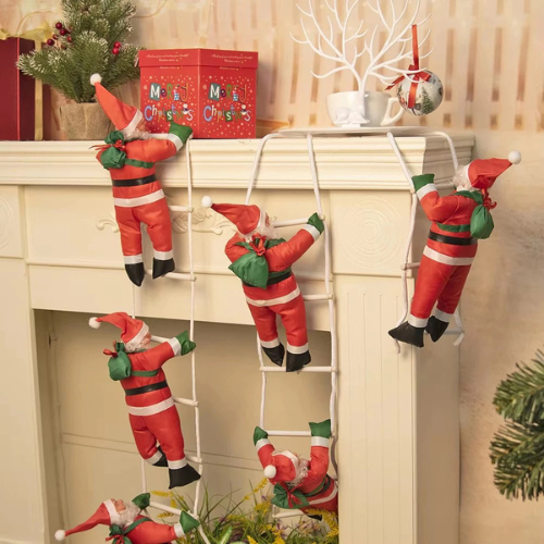 Ông Già Noel Leo Trèo Trang Trí Noel Giáng Sinh