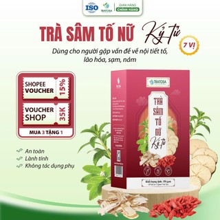  Trà sâm tố nữ kỷ tử 7 vị TRATOSA 30 túi lọc giúp sáng da cân bằng nội tiết hoàn toàn từ thiên nhiên 