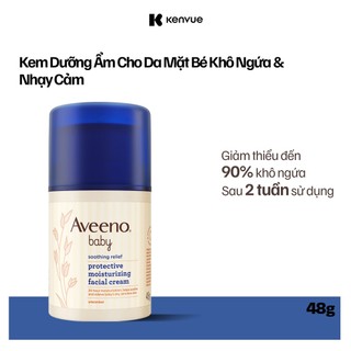  Kem dưỡng ẩm mặt làm dịu da nhạy cảm khô ngứa Aveeno Baby Soothing Relief 48g 
