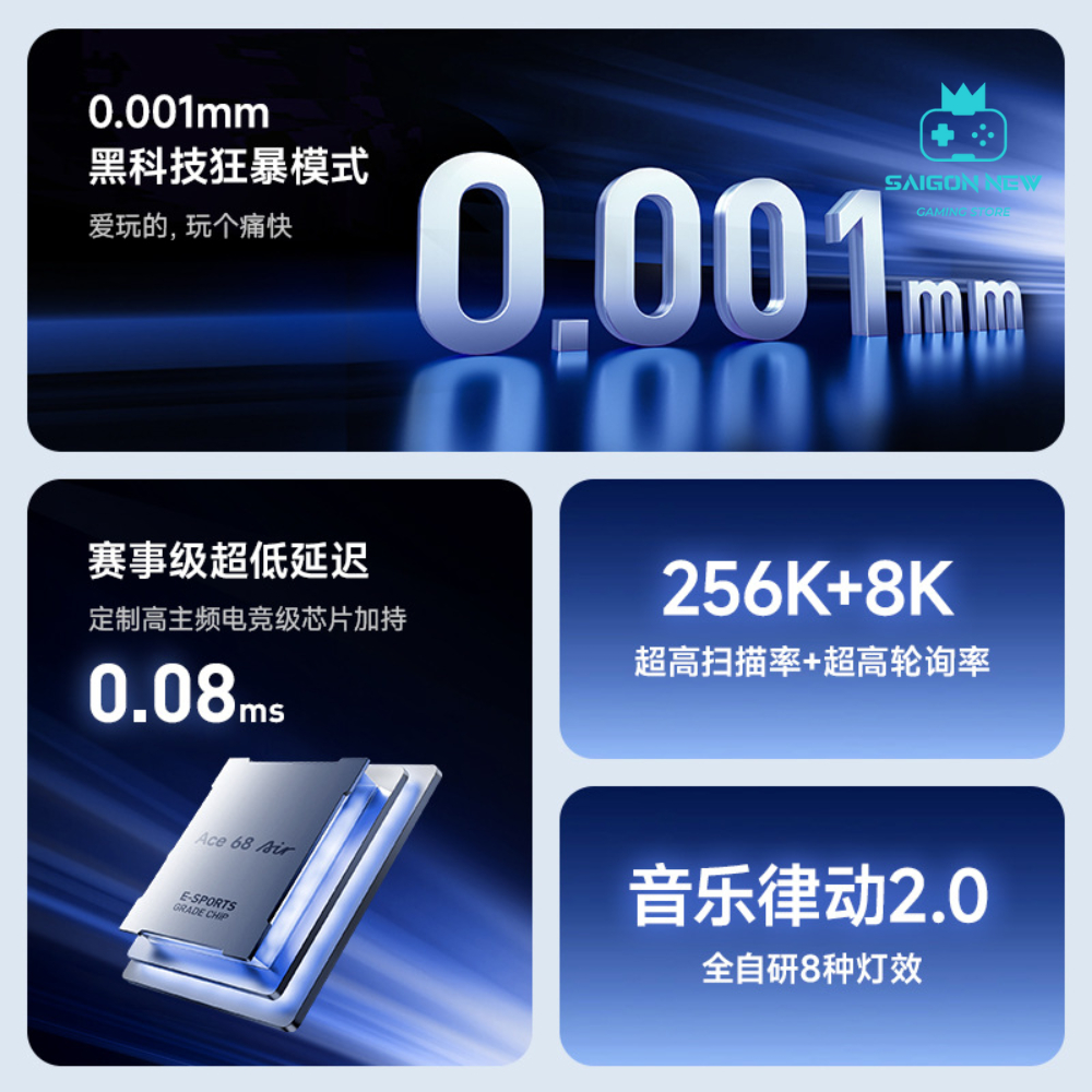 Bàn phím cơ Gaming Mchose ACE60 - ACE68 - Công nghệ Rapid Trigger 0,001mm - Hotswap, switch Magnetic | BigBuy360 - bigbuy360.vn