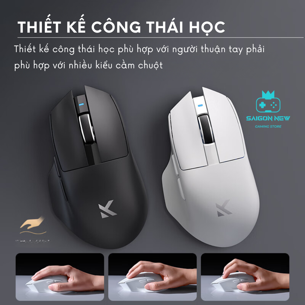 Chuột Không Dây Mchose G7 phù hợp văn phòng,chơi game - Thiết kế công thái học - Pin 800mAh - Chip PAW3311 | BigBuy360 - bigbuy360.vn