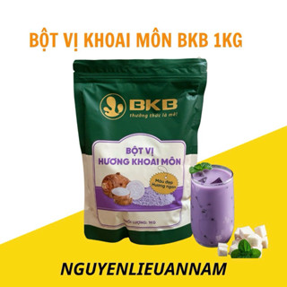  Bột vị khoai môn BKB túi 1kg pha trà sữa khoai môn thơm ngon màu sắc tự nhiên 